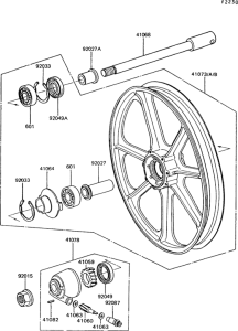 Z550 Переднее колесо