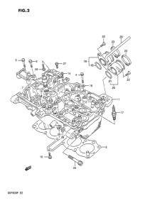 GSF400 Головка цилиндров