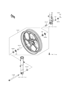 EX250 フロントハブ