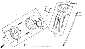 C70 Headlight + speedometer