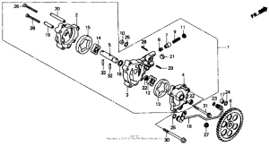XR600R Масляный насос