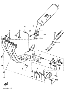 FZR1000 Выхлопная система