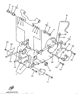 YP250 Картер двигателя