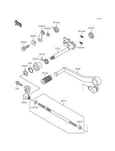 ZX750 Переключатель передач