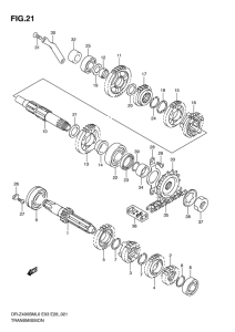 DR-Z400 Трансмиссия