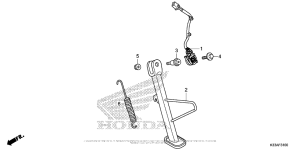 CB300F Подножка