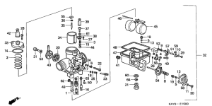 NX125 Carburetor assy