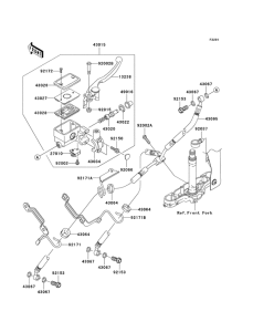 VN1600 Передний тормозной цилиндр