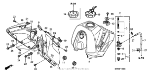 XR650L Топливный бак