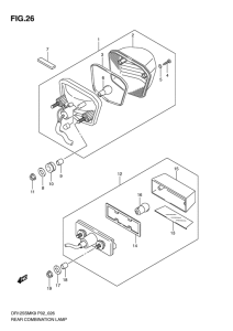 DR125 Rear combination  lamp