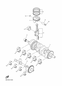 YZF-R1 Коленчатый вал и Поршень