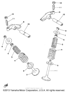 XT500H Клапана