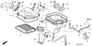 GL1800 (ABS) Воздухоочиститель