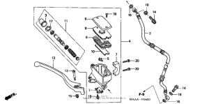VT1100C Передний главный тормозной цилиндр