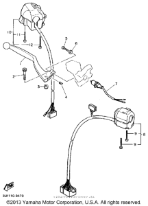 FZR1000A Рулевые переключатели