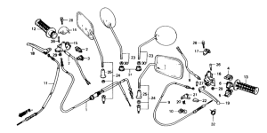 SA50S Handle lever / switch / cable