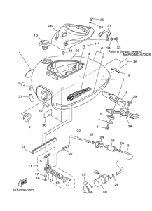 XVS1100A Топливный бак