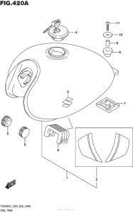 TU250 Топливный бак