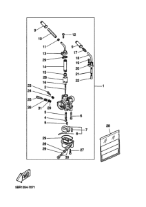 YQ50L Carburetor assy