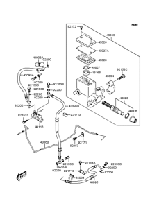 SC250 Задний торм цилиндр