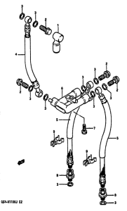 GSX-R1100 Передние тормозные трубки