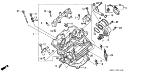 NX250 Головка цилиндров