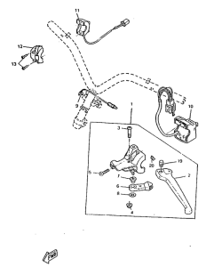 CW50RSP Handle switch. lever