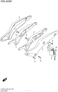 VL1500 Рама задняя часть