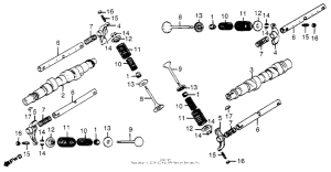 GL1100I Распределительный вал и клапана