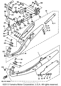 RZ350NC Выхлопная система