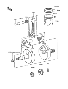  Коленвал и поршни