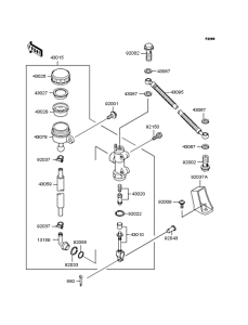 ZR250 Задний торм цилиндр