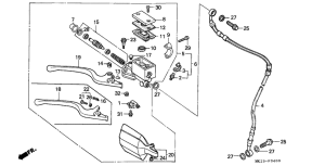 XR600R Fr. brake master cylinder