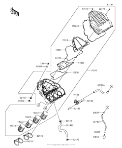 ZX1000 Воздушный фильтр