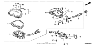 VTX1300C Спидометр