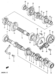 DR650 Трансмиссия