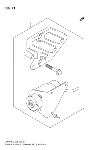DL650 (ABS) Power source terminal set
