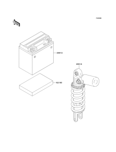 ZX750 Optional parts(zx-7rr battery)