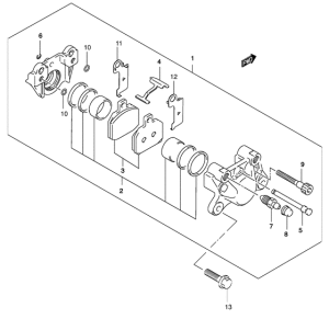 UH150 Задний суппорт
