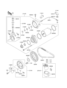 KLE500 Стартер