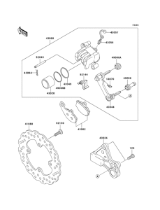 ZX600 Передний суппорт
