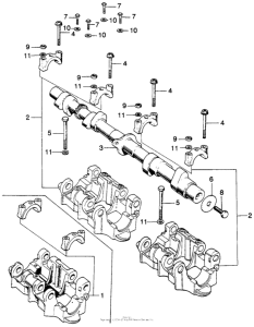 CB750 Camshaft + holder