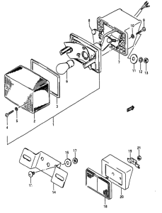 RG50 Задний комбинированный сигнал