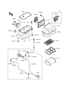 KLE500 Air cleaner(1 / 2)
