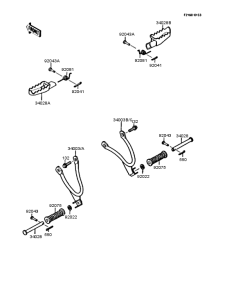 KMX200 Подножки