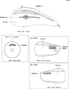 VN1500 Decals(black)(vn1500-p2)