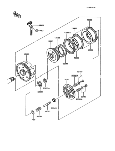 KMX125 Сцепление