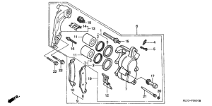 CR500R Передний суппорт