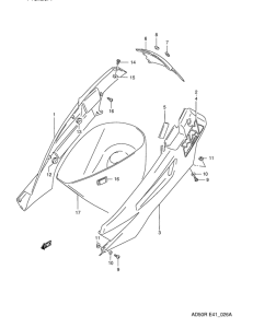 AD50 Обтекатель задний