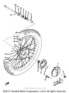 TT500G Переднее колесо